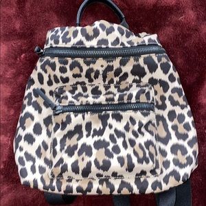 Kate Spade Leopard Backpack Shoulder CrossBody Bag